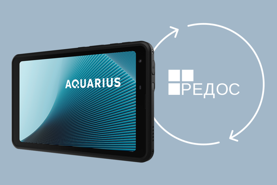 Российский защищенный планшет Aquarius AQpad R380M получил поддержку РЕД ОС М